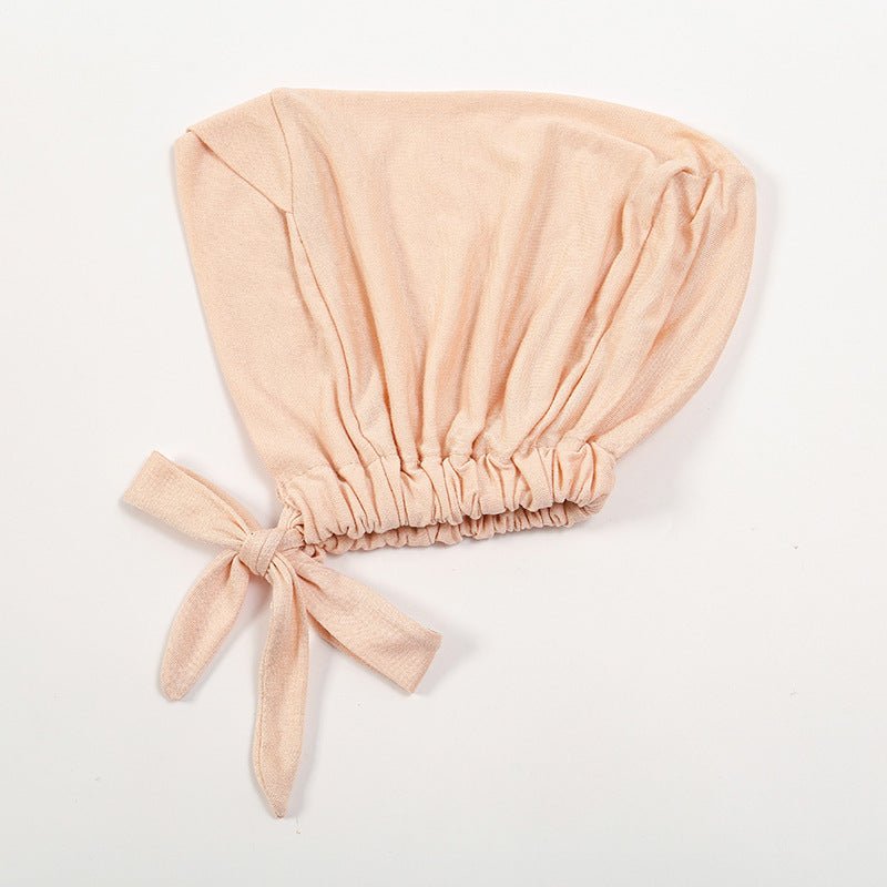 Premium Modal Cotton Cross - Strap Design Hijab Cap with Adjustable Brim. (MH116) - Mariam's Collection