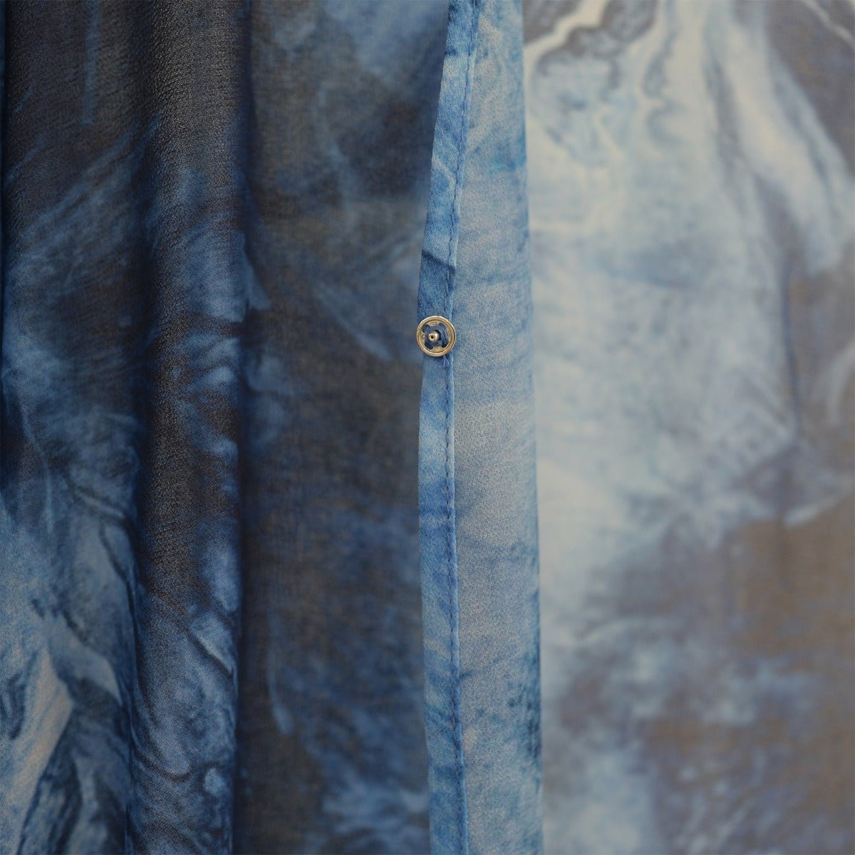 Printed Cardigan Abaya Collection | Modest Luxury Loungewear Feather - Print Robes (MOA194) - Mariam's Collection