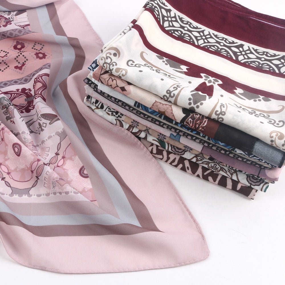 Printed Hijab Scarf(MH239) - Mariam's Collection