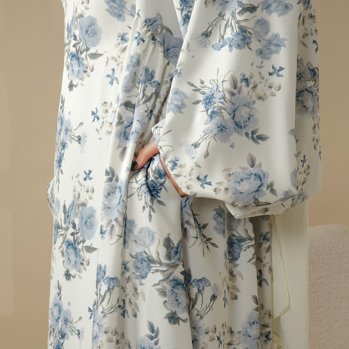 Printed Reversible Abaya (MA082) - Mariam's Collection