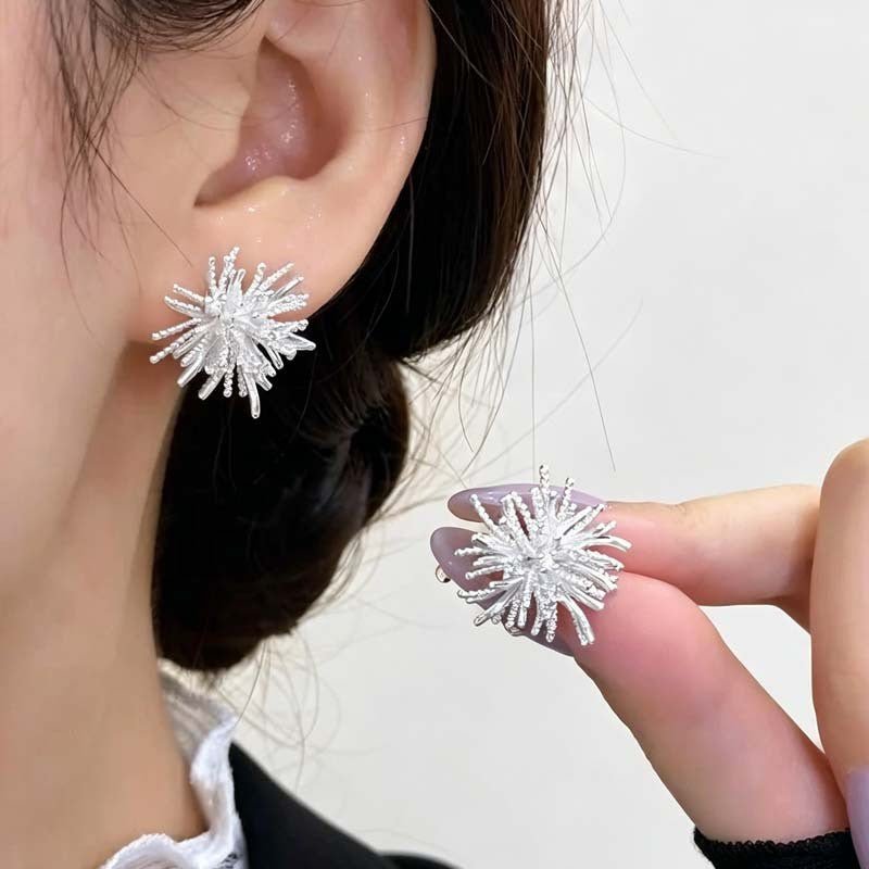Radiant Burst Crystal Stud Earrings – Starburst Earrings