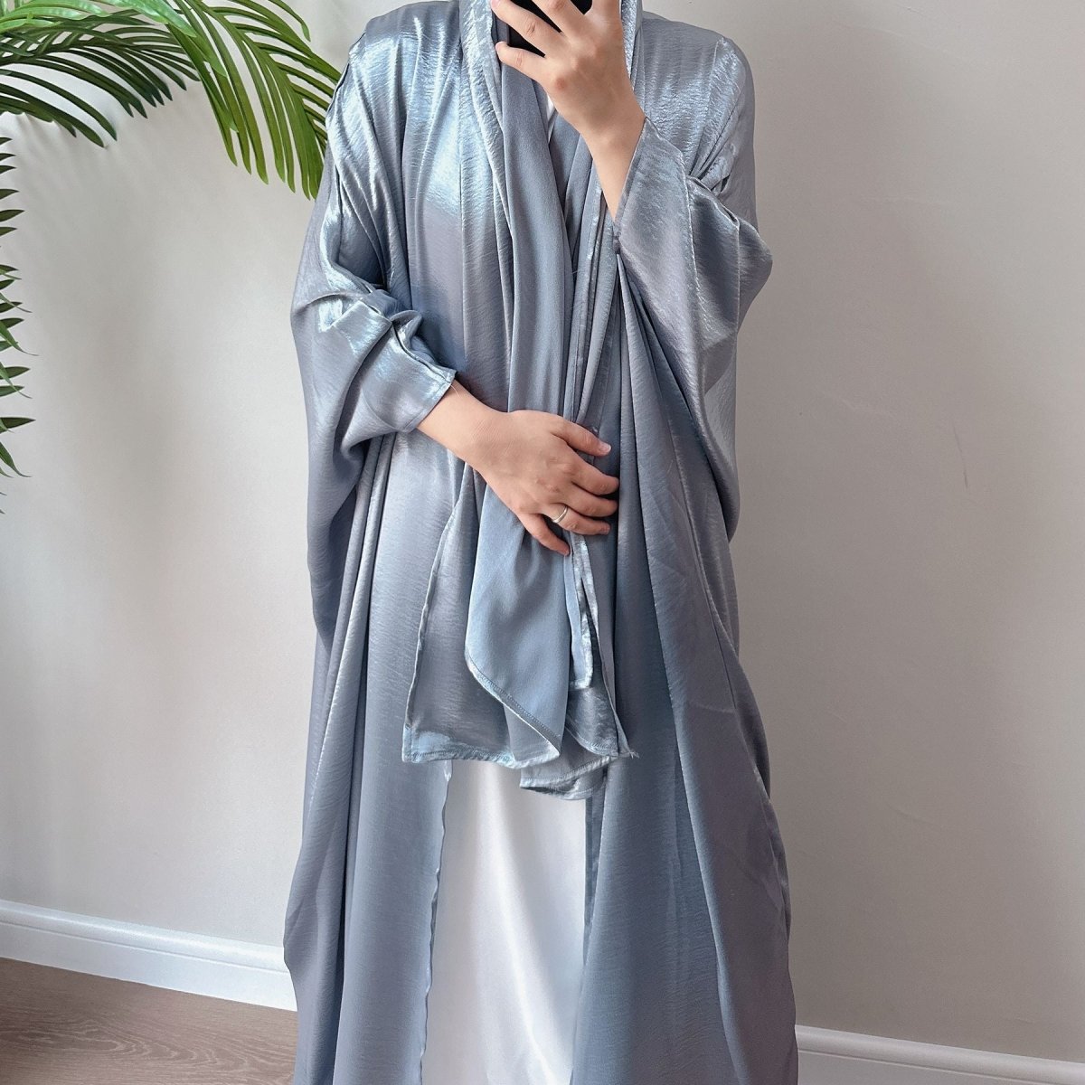Rayon Oversize Open Abaya (MOA032) - Mariam's Collection