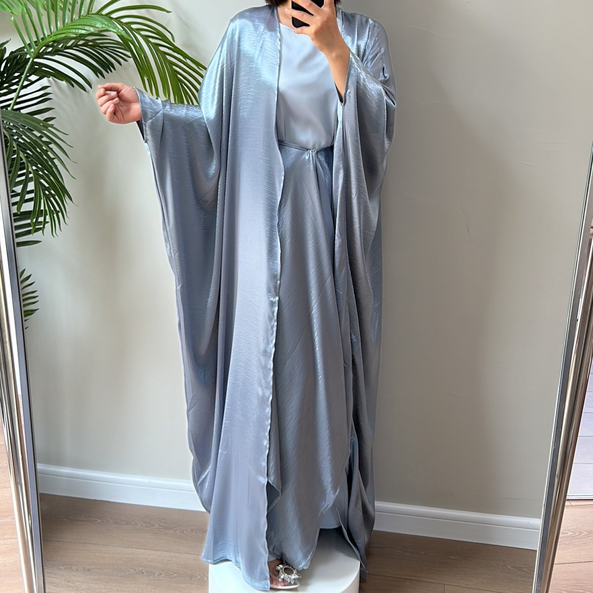 Rayon Oversize Open Abaya (MOA032) - Mariam's Collection