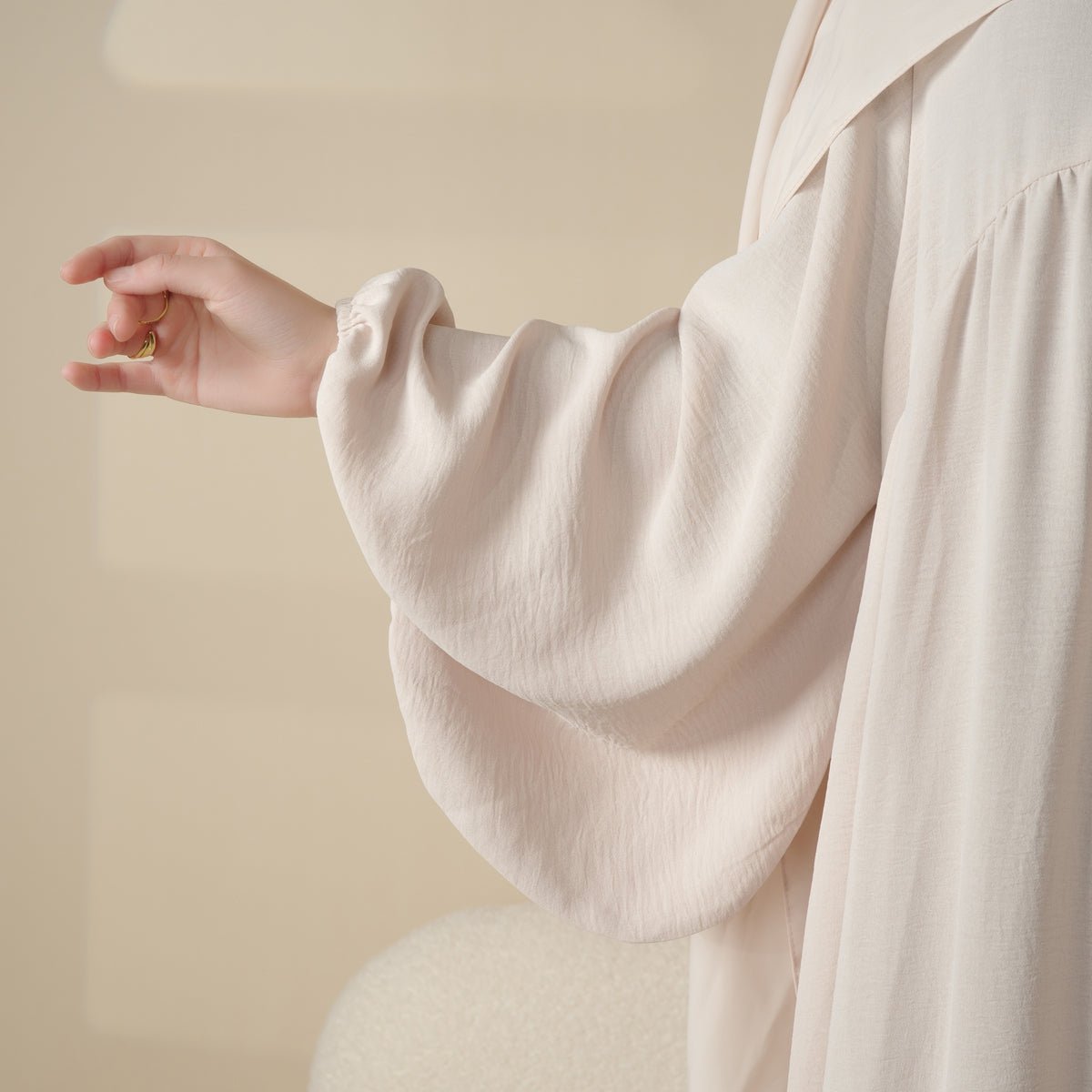 Reversible Abaya Made With Crepe Fabric (MA035) - Mariam's Collection