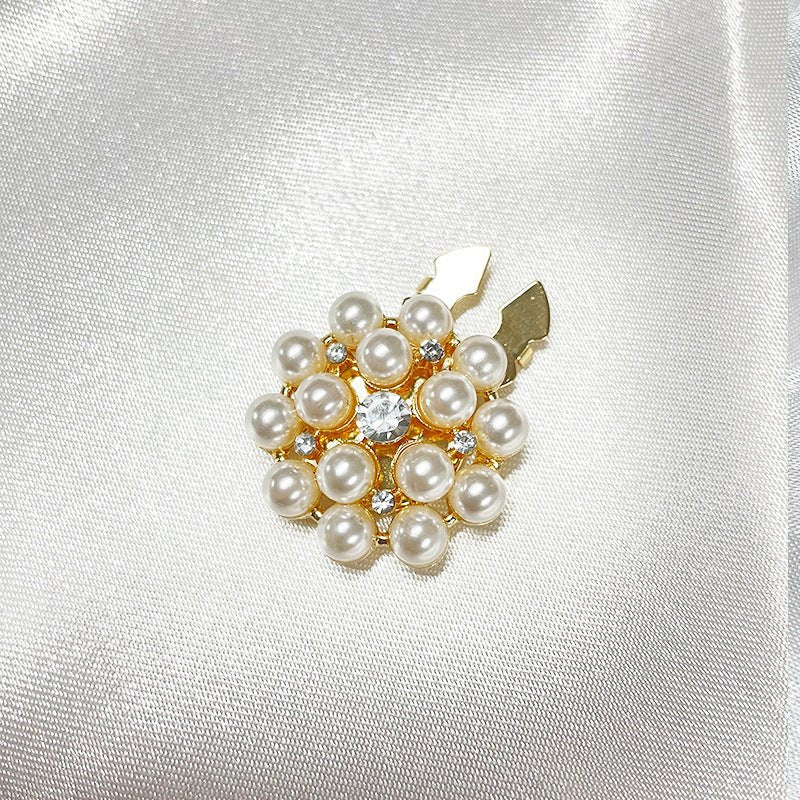 Rhinestone Button Covers | Crystal Flower Decorative Clips(MAC359) - Mariam's Collection