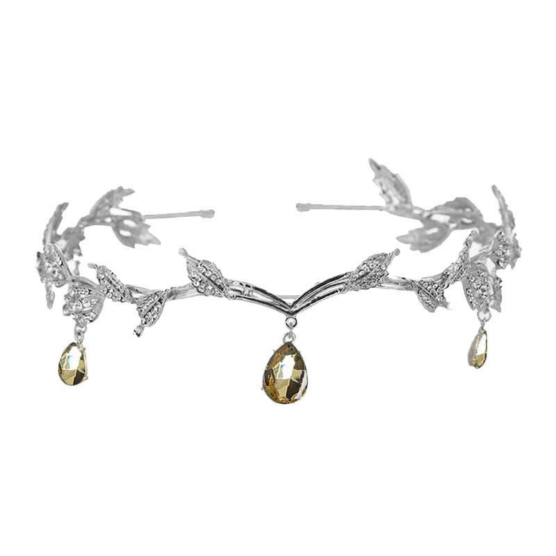 Rhinestone - Encrusted Hair Clip with Forehead Pendant Accent (MAC329) - Mariam's Collection