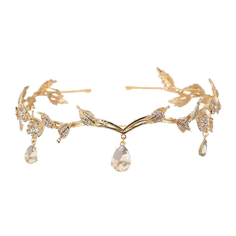 Rhinestone - Encrusted Hair Clip with Forehead Pendant Accent (MAC329) - Mariam's Collection