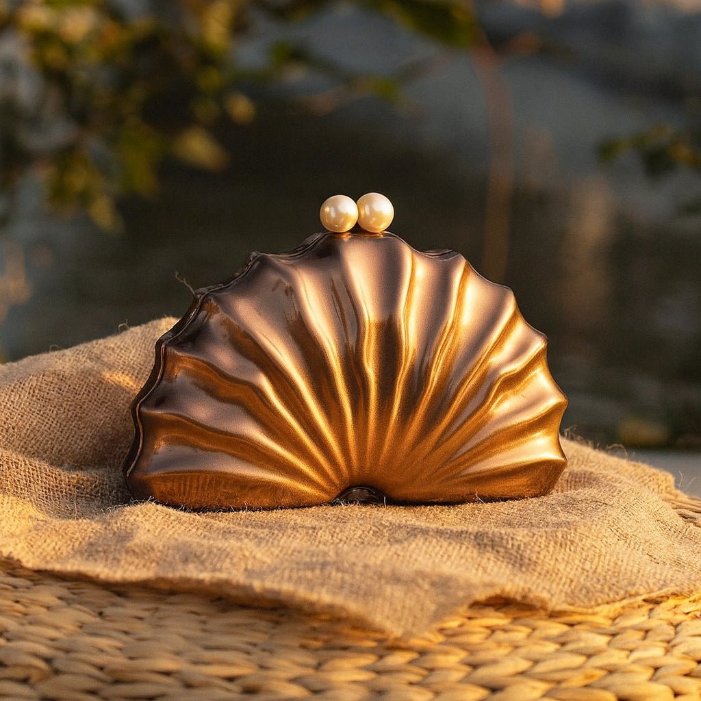 Shell Acrylic Clutch Evening Bag (MAC300) - Mariam's Collection