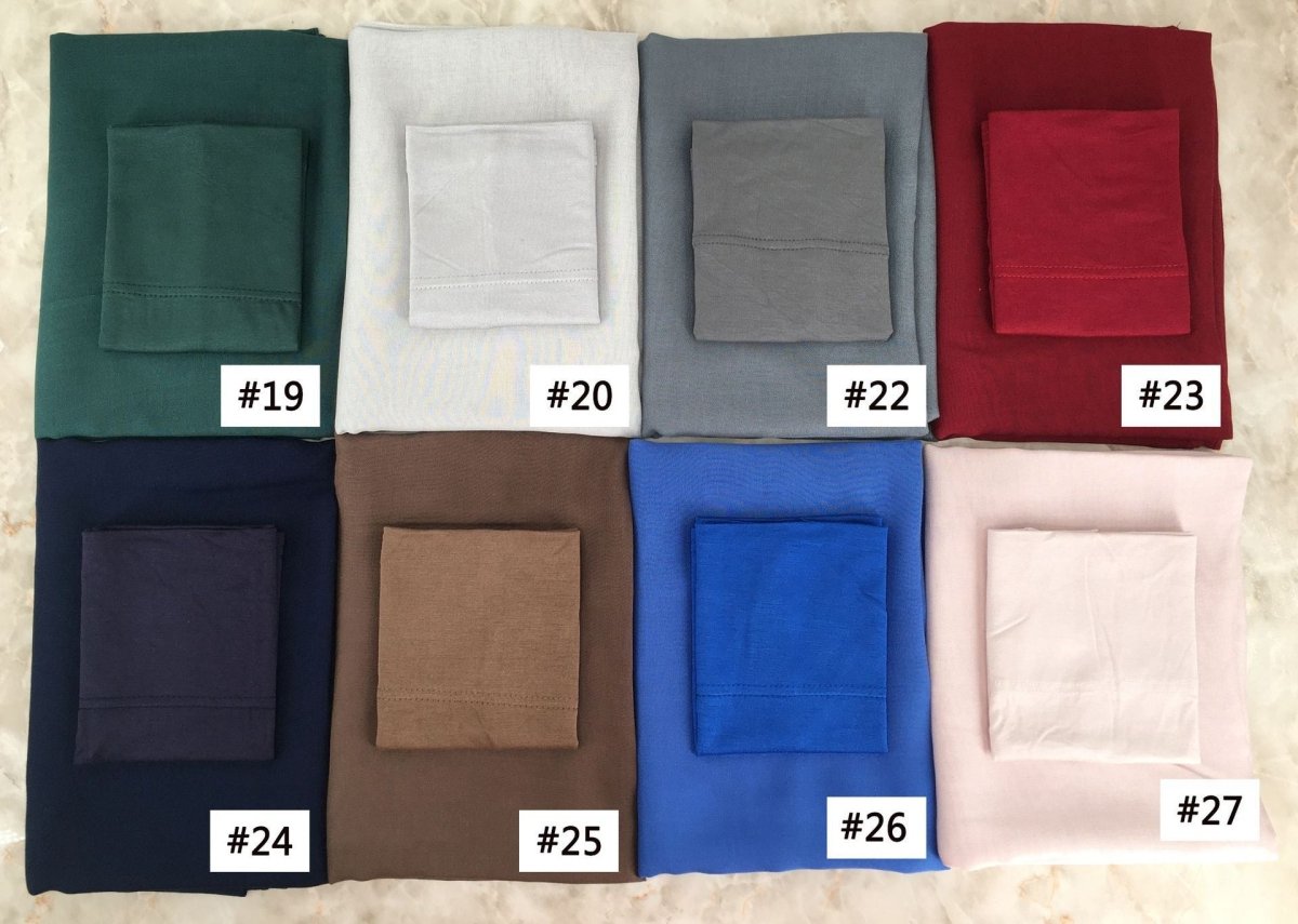 Soft Breathable Everyday Minimalist Hijab with Undercap (MH186) - Mariam's Collection