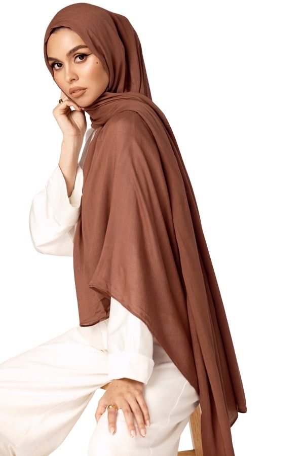 Soft Breathable Solid Color Versatile Hijab (MH188) - Mariam's Collection