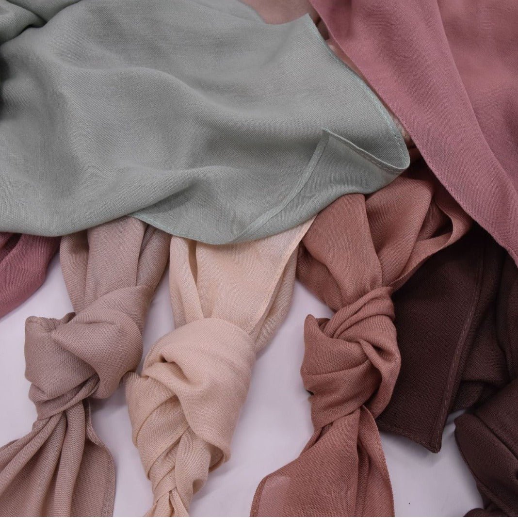Soft Breathable Solid Color Versatile Hijab (MH188) - Mariam's Collection