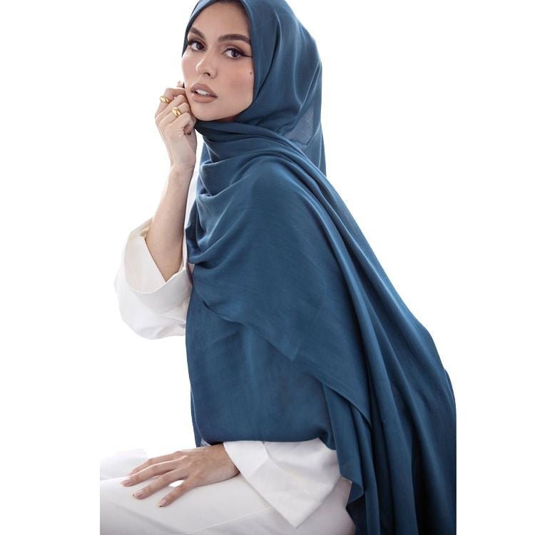 Soft Breathable Solid Color Versatile Hijab (MH188) - Mariam's Collection