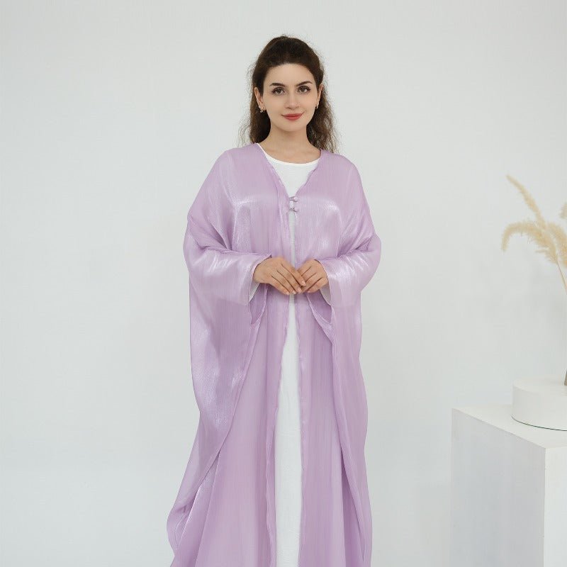 Soft Crinkle Island Cotton Batwing Cardigan 3 - Piece Set(MOA228) - Mariam's Collection