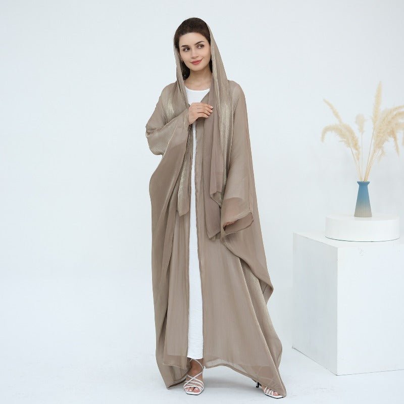 Soft Crinkle Island Cotton Batwing Cardigan 3 - Piece Set(MOA228) - Mariam's Collection