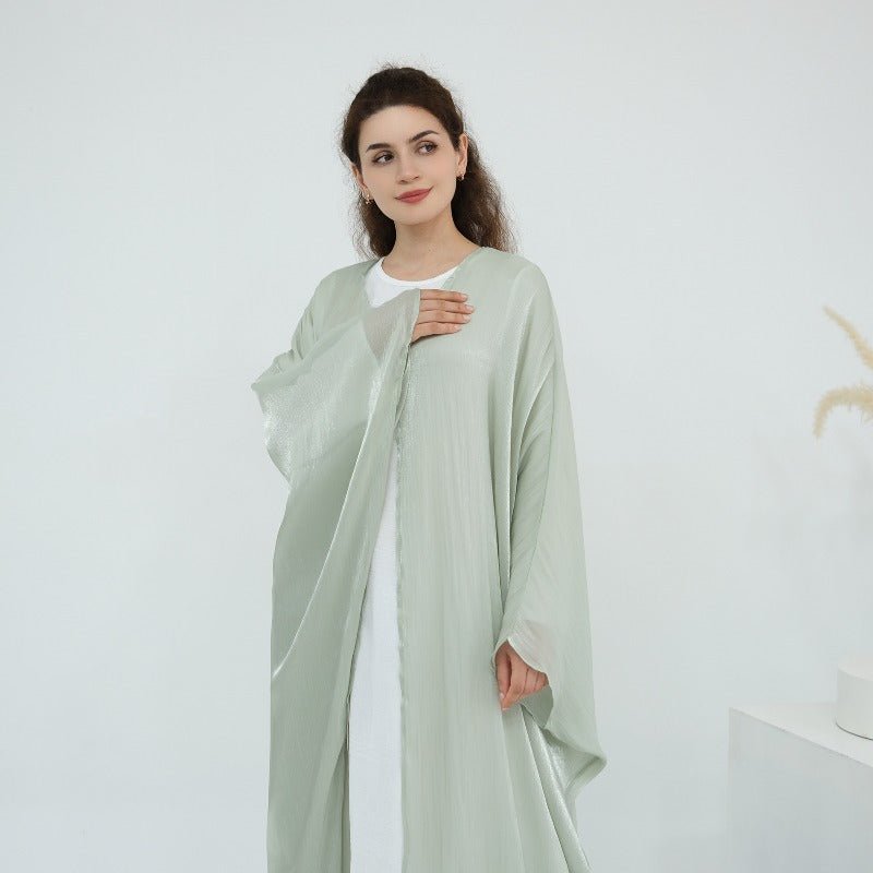 Soft Crinkle Island Cotton Batwing Cardigan 3 - Piece Set(MOA228) - Mariam's Collection