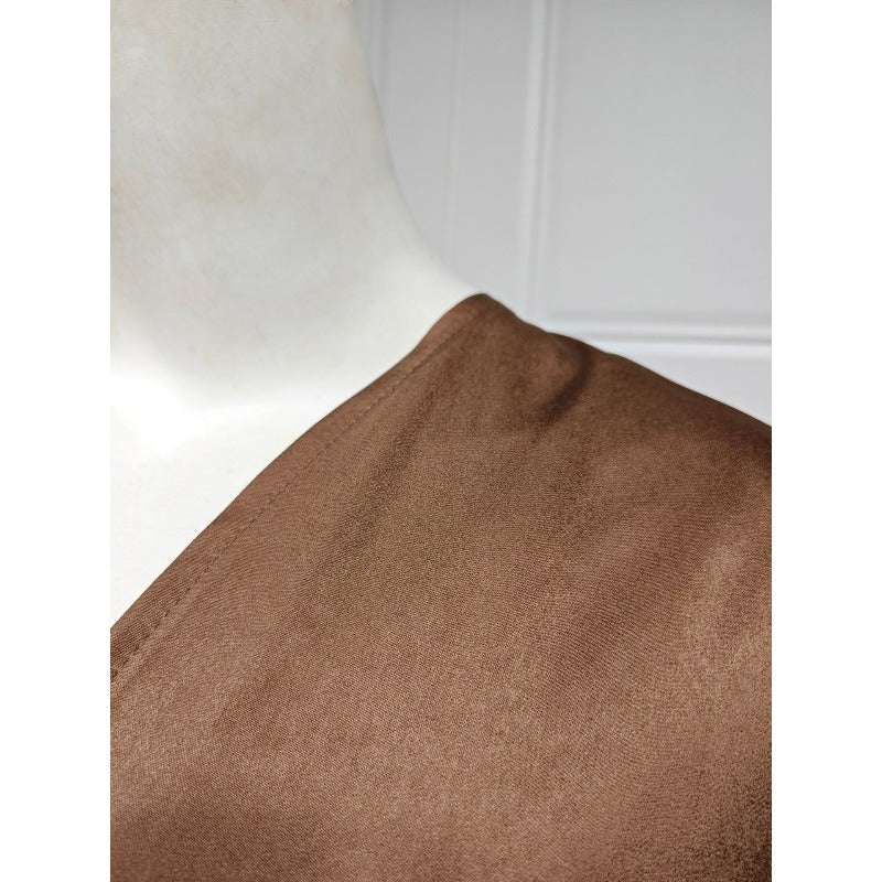 Soft Forged Bat Sleeve Abaya Robe | V - Neck Satin Cardigan Dress(MOA224) - Mariam's Collection