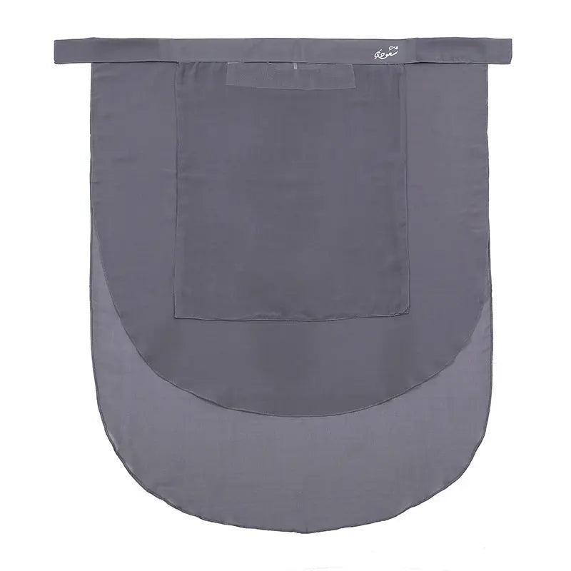 Solid Color Chiffon Hijab with Niqab - MH043 Elegant Modest Wear - Mariam's Collection