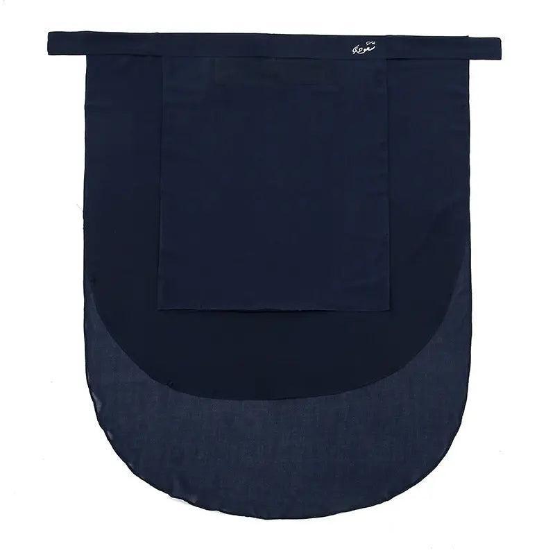 Solid Color Chiffon Hijab with Niqab - MH043 Elegant Modest Wear - Mariam's Collection