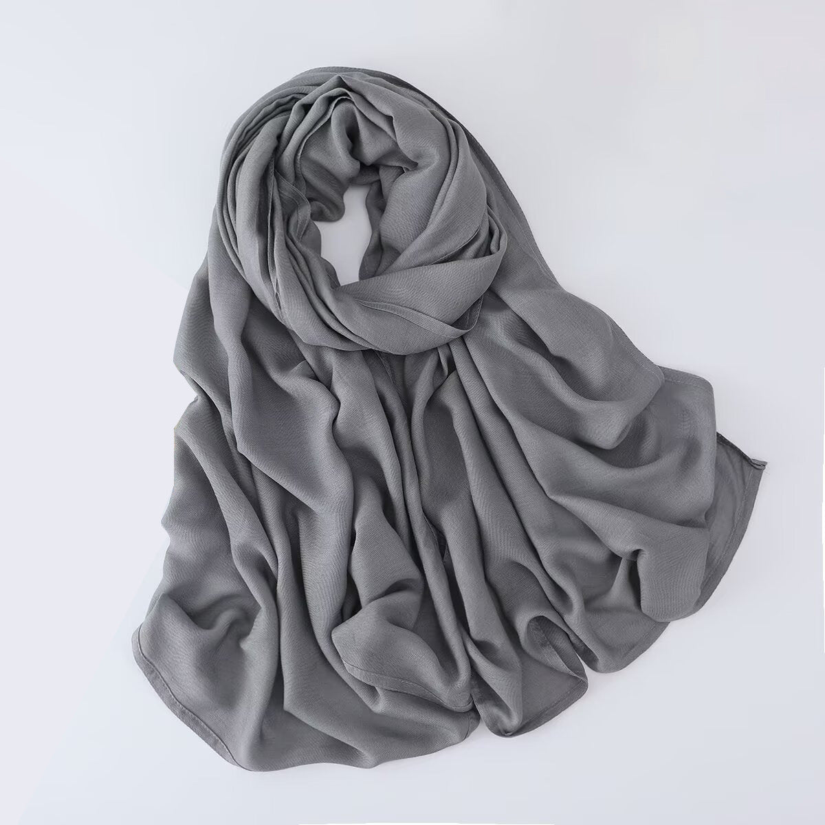 Solid Color Minimalist Versatile Soft Hijab (MH170) - Mariam's Collection