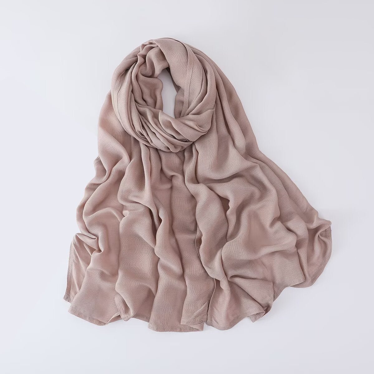 Solid Color Minimalist Versatile Soft Hijab (MH170) - Mariam's Collection