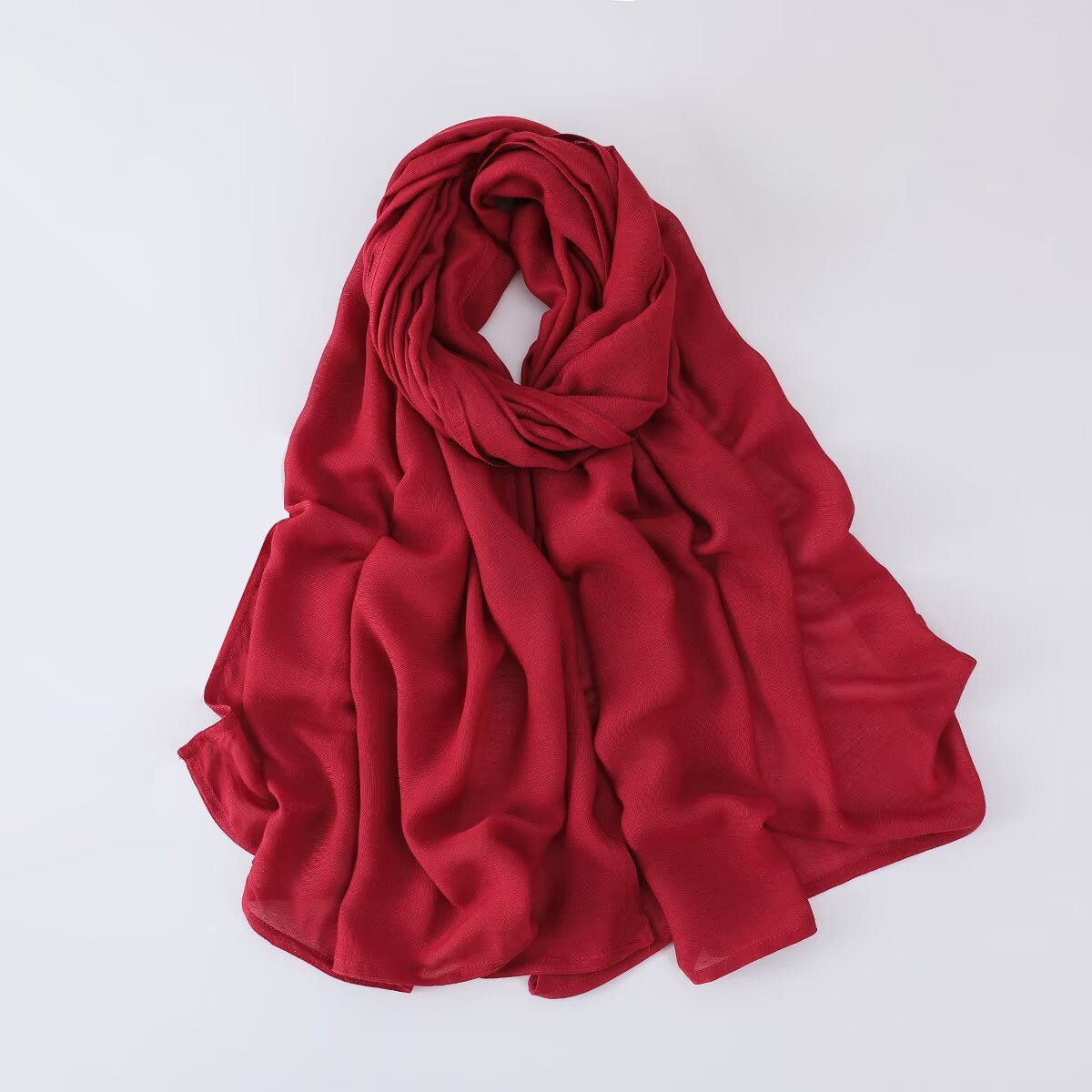 Solid Color Minimalist Versatile Soft Hijab (MH170) - Mariam's Collection