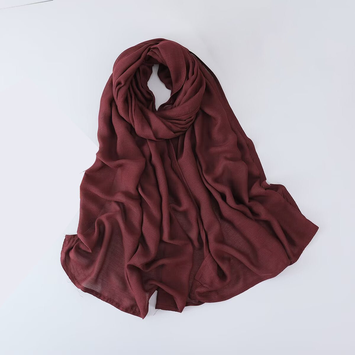 Solid Color Minimalist Versatile Soft Hijab (MH170) - Mariam's Collection