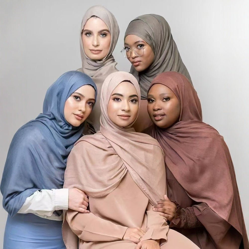 Solid Color Minimalist Versatile Soft Hijab (MH170) - Mariam's Collection