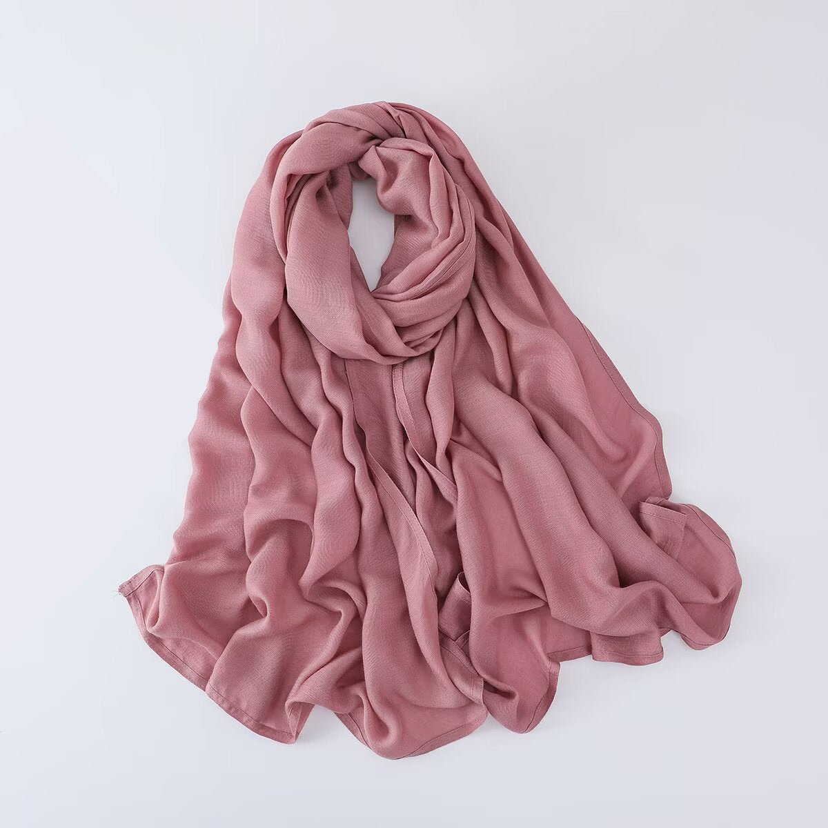 Solid Color Minimalist Versatile Soft Hijab (MH170) - Mariam's Collection