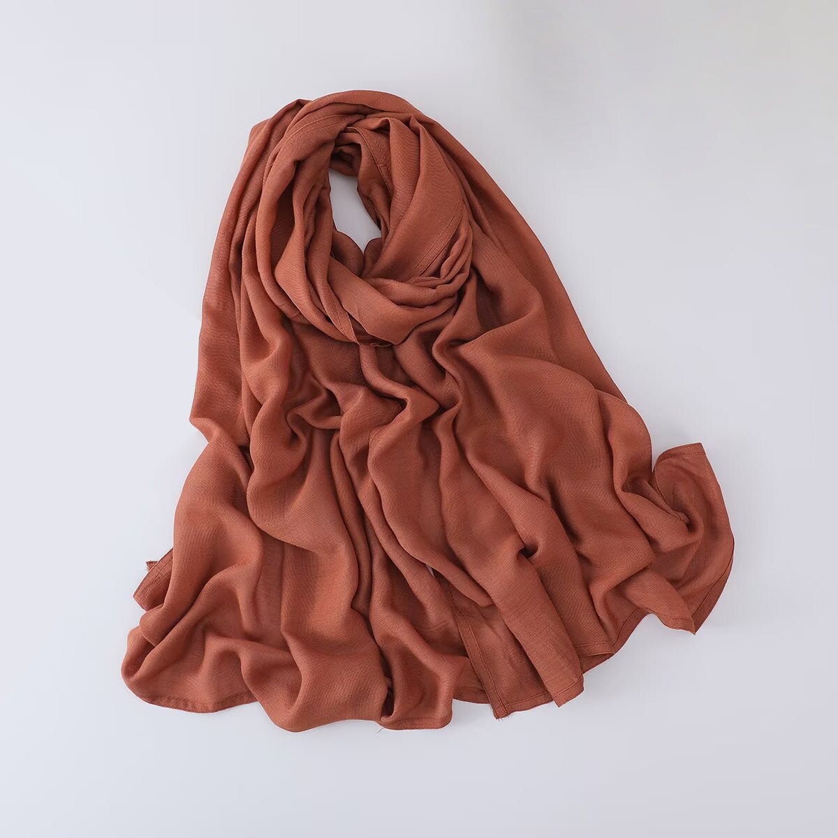 Solid Color Minimalist Versatile Soft Hijab (MH170) - Mariam's Collection