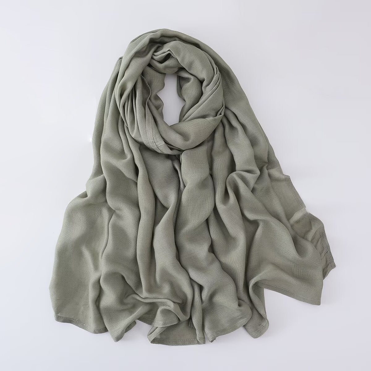 Solid Color Minimalist Versatile Soft Hijab (MH170) - Mariam's Collection