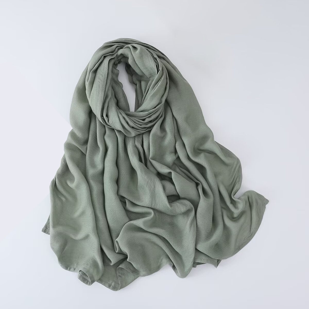 Solid Color Minimalist Versatile Soft Hijab (MH170) - Mariam's Collection