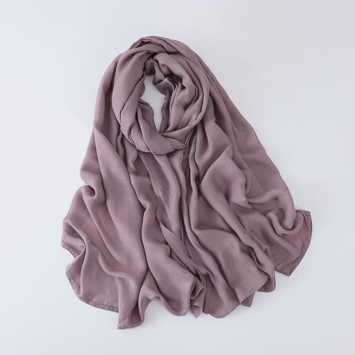 Solid Color Minimalist Versatile Soft Hijab (MH170) - Mariam's Collection