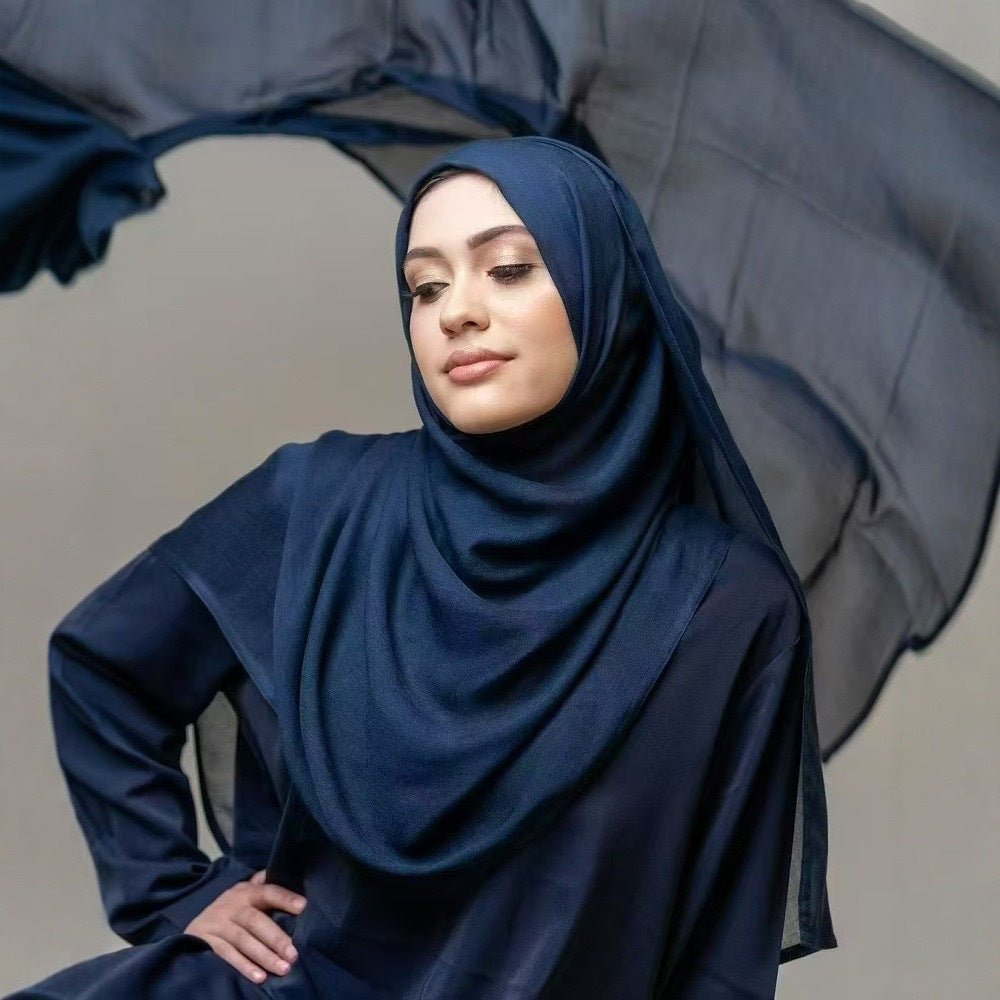 Solid Color Premium Versatile Hijab (MH187) - Mariam's Collection