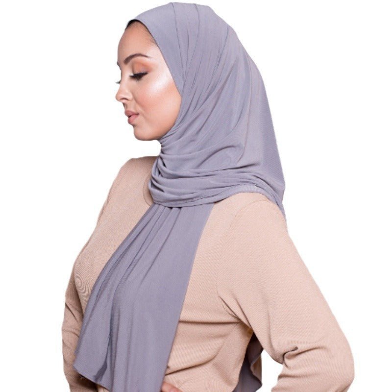 Solid Color Versatile Minimalist Hijab (MH190) - Mariam's Collection