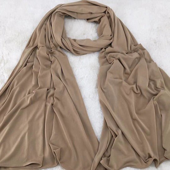 Solid Color Versatile Minimalist Hijab (MH190) - Mariam's Collection
