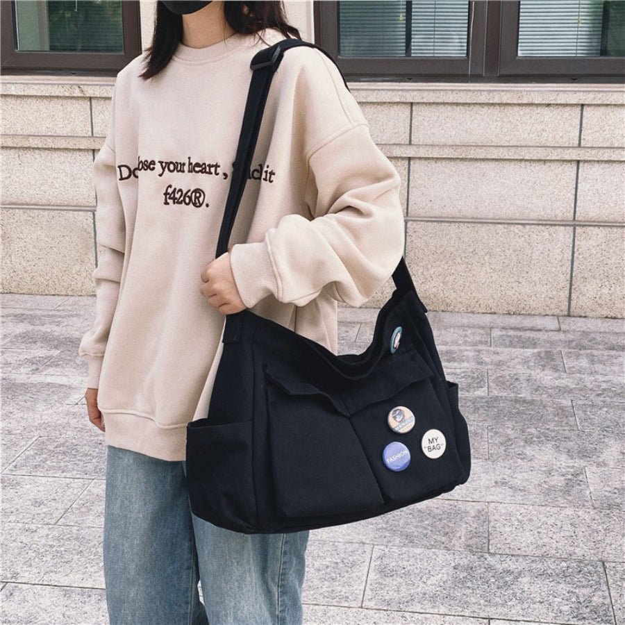 Spacious Multi-Pocket Shoulder Tote(MAC465) - Mariam's Collection