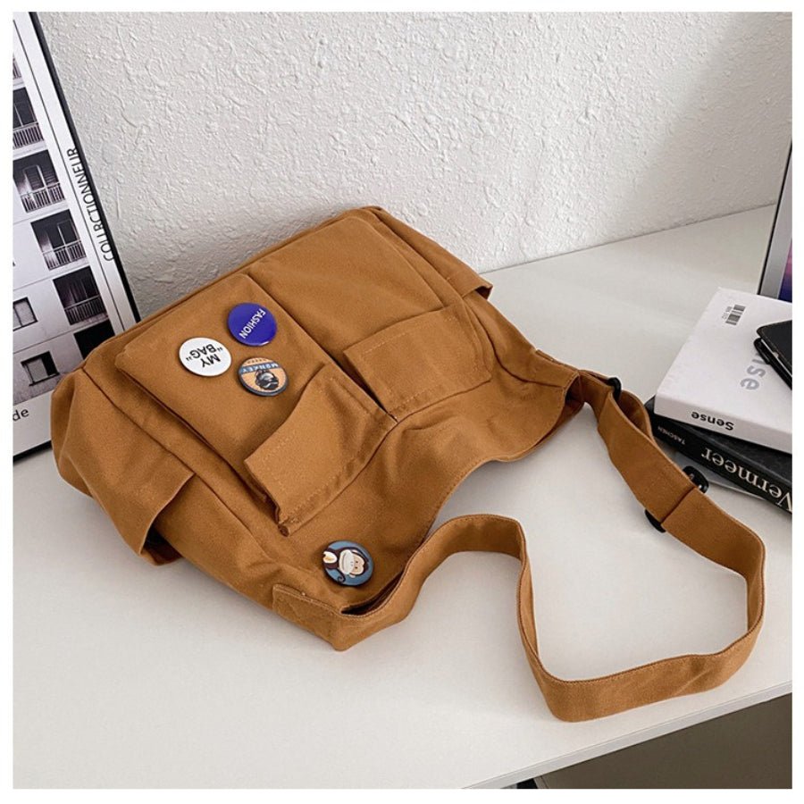 Spacious Multi-Pocket Shoulder Tote(MAC465) - Mariam's Collection