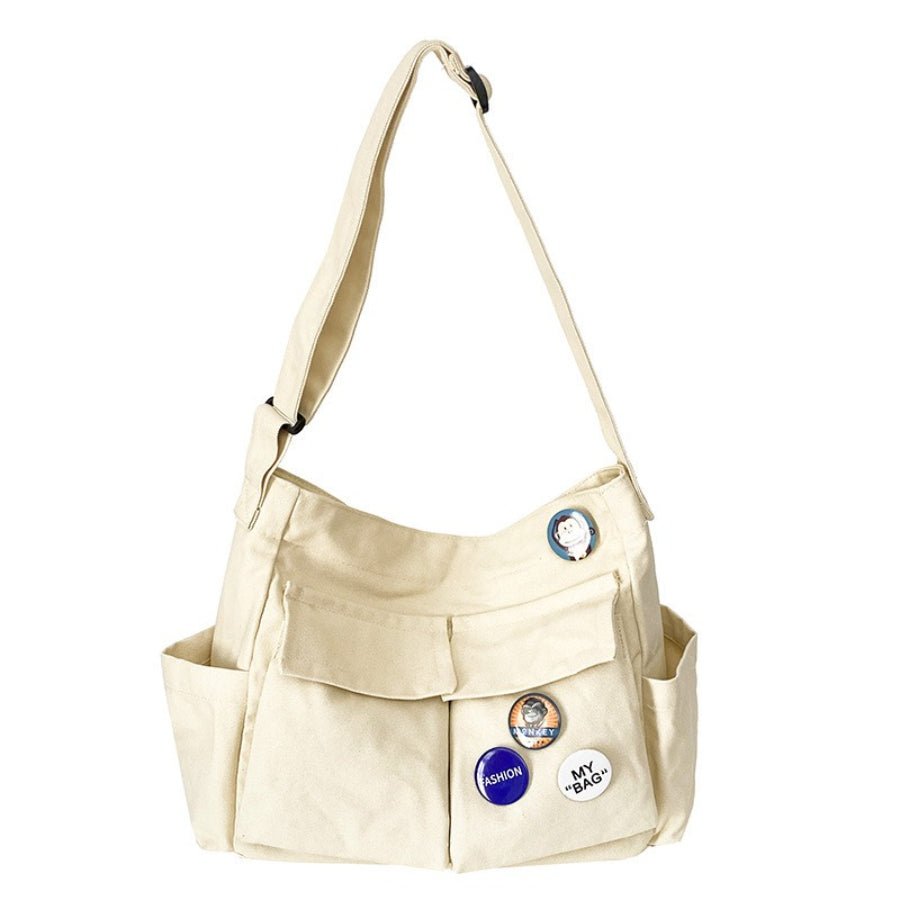 Spacious Multi-Pocket Shoulder Tote(MAC465) - Mariam's Collection