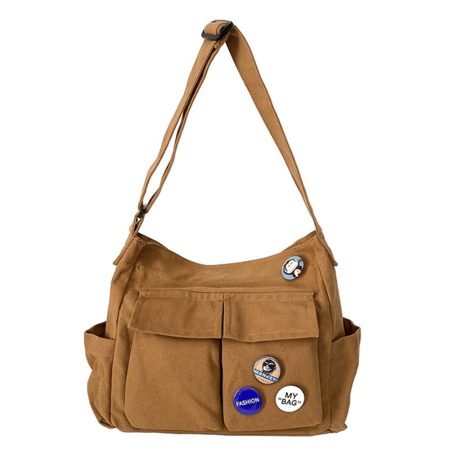 Spacious Multi-Pocket Shoulder Tote(MAC465) - Mariam's Collection