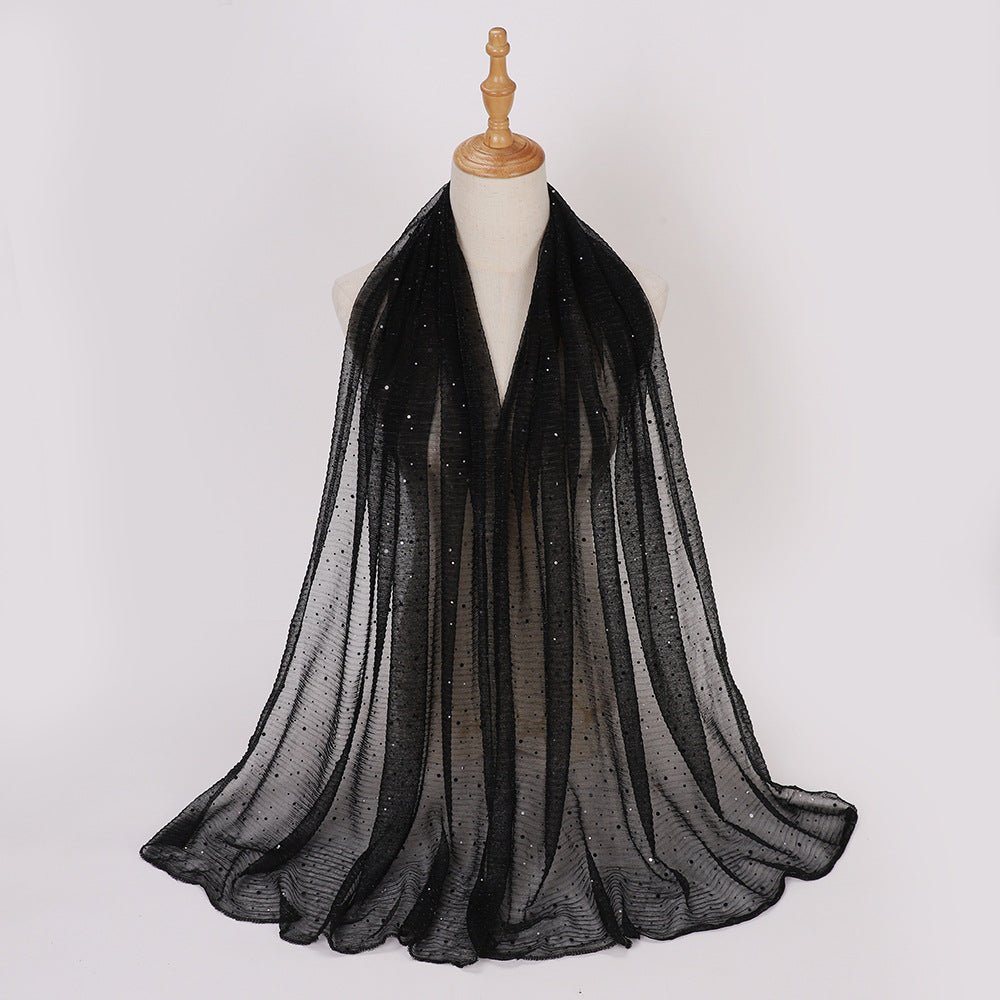 Sparkle Hijab Scarf(MH205) - Mariam's Collection