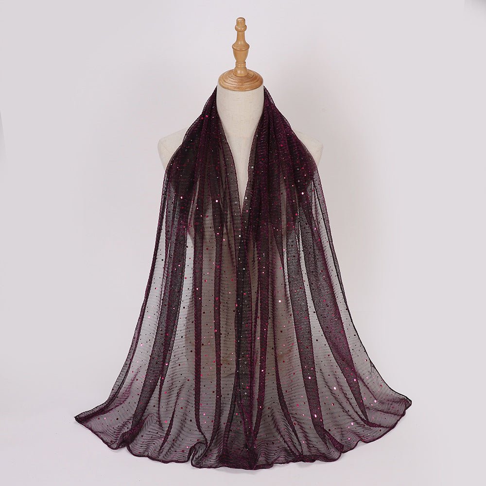 Sparkle Hijab Scarf(MH205) - Mariam's Collection