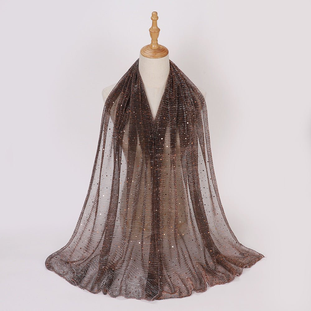 Sparkle Hijab Scarf(MH205) - Mariam's Collection