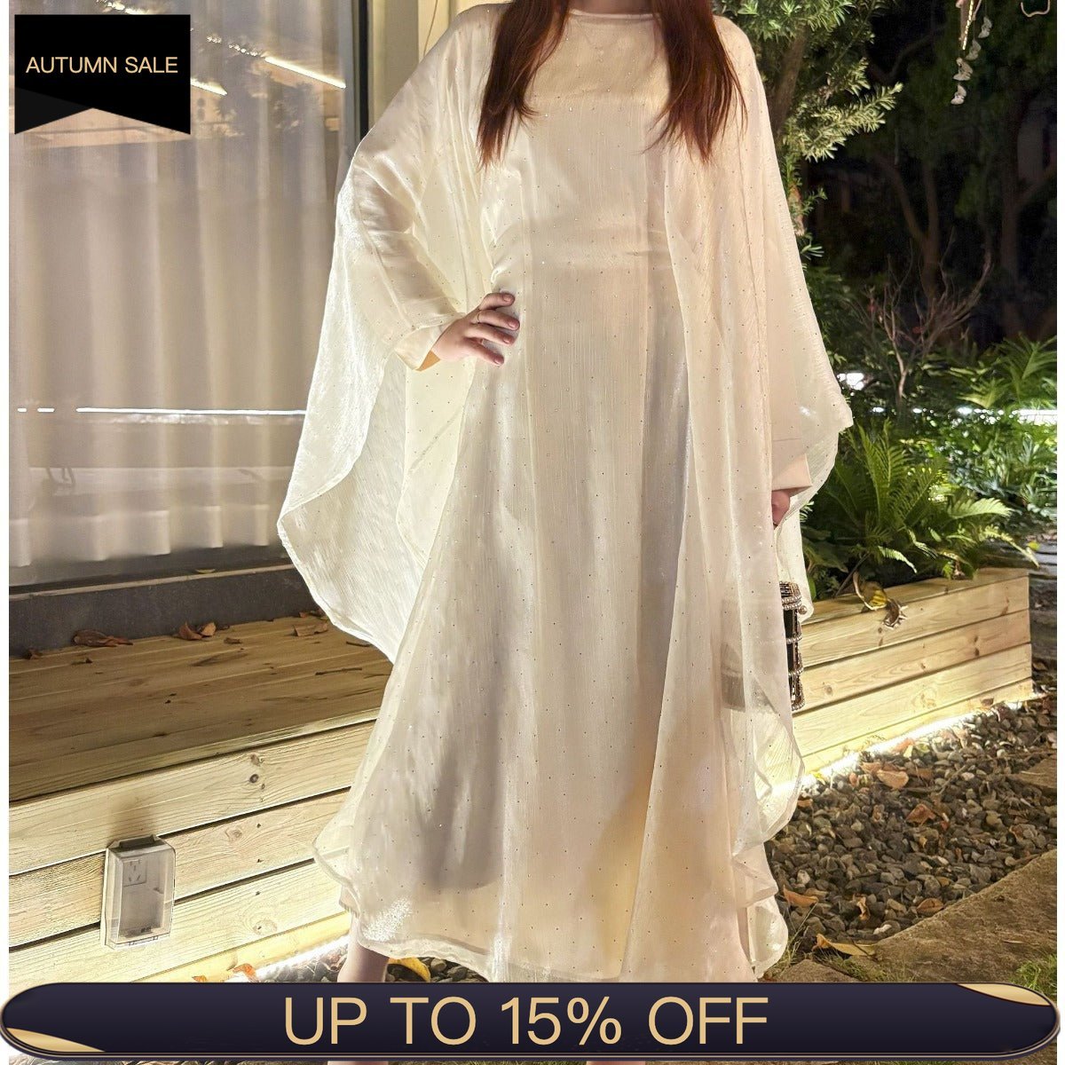 Starry Night Elegance Dress Luxury Party Wear | Olive Green Glitter Maxi with Bell Sleeves. (MA243) - Mariam's Collection