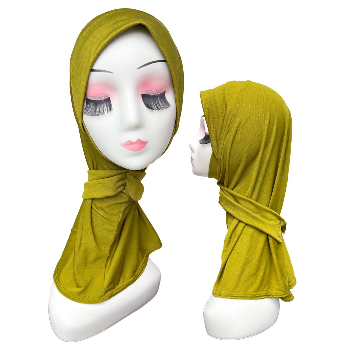 Stretch Underscarf Hijab Cap with Snap Button(MH234) - Mariam's Collection