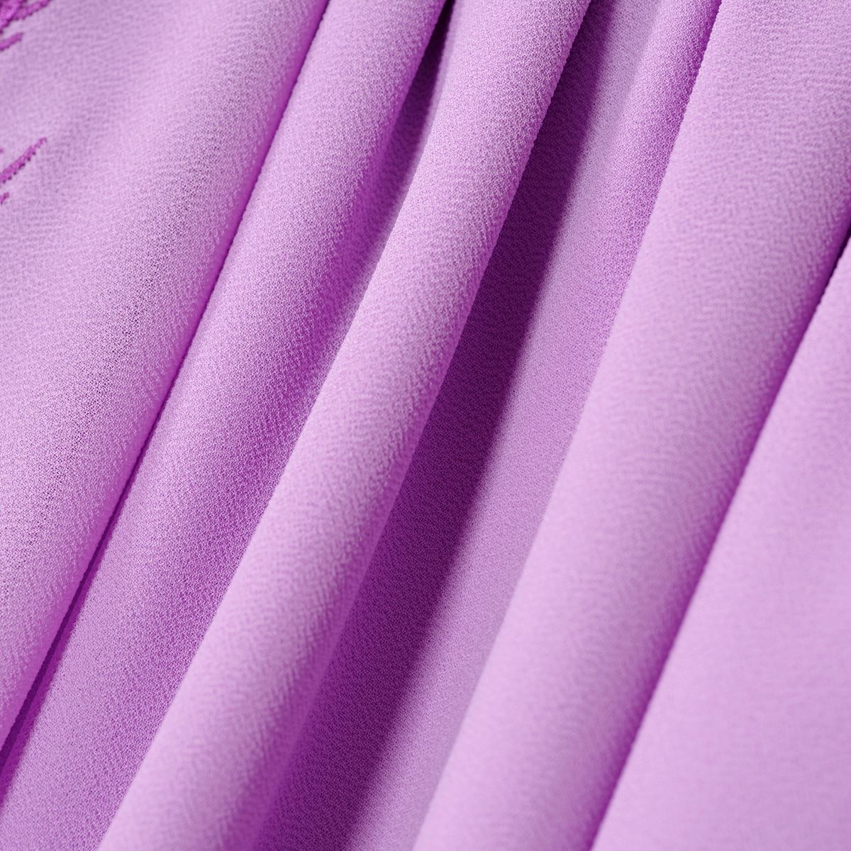 Summer Floral Embroidered Elegant Crew Neck Long Sleeve Chiffon Abaya Dress with Matching Headscarf. (MA230) - Mariam's Collection