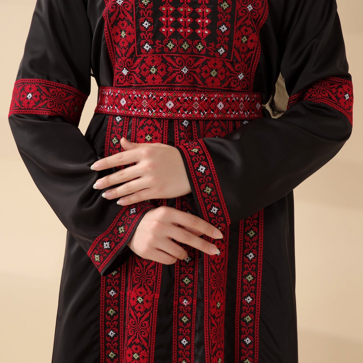 Tatreez Traditional Palestinian Heritage Abaya – Collector’s Edition | Limited Pre - Order (MA253) - Mariam's Collection