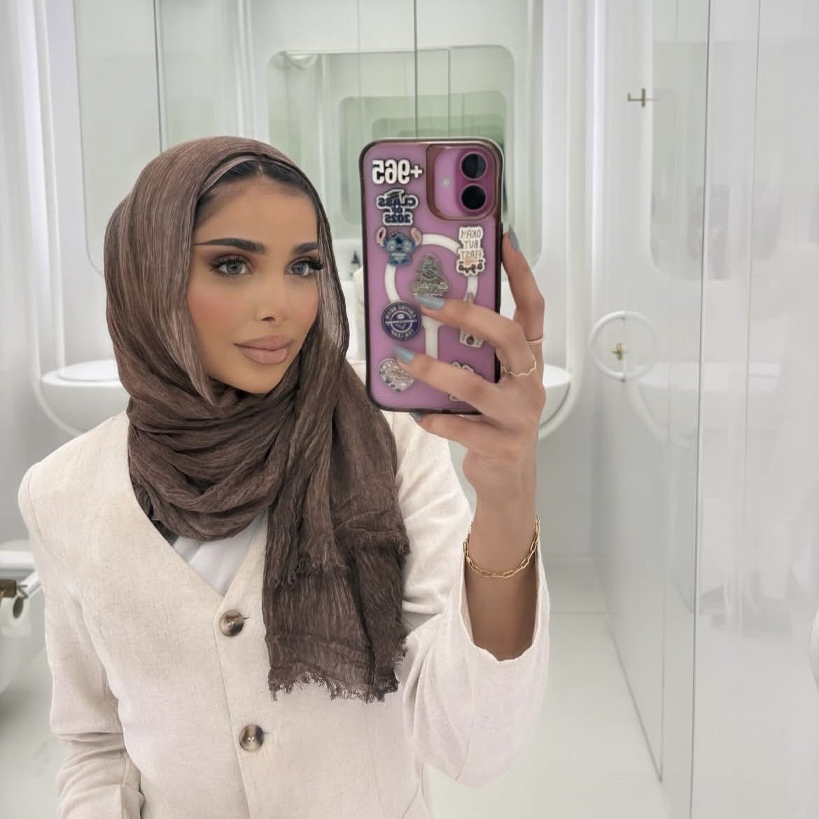 Textured Rayon Crinkle Hijab in Solid Hues Breathable Women's Wrap Hijab (MH145) - Mariam's Collection