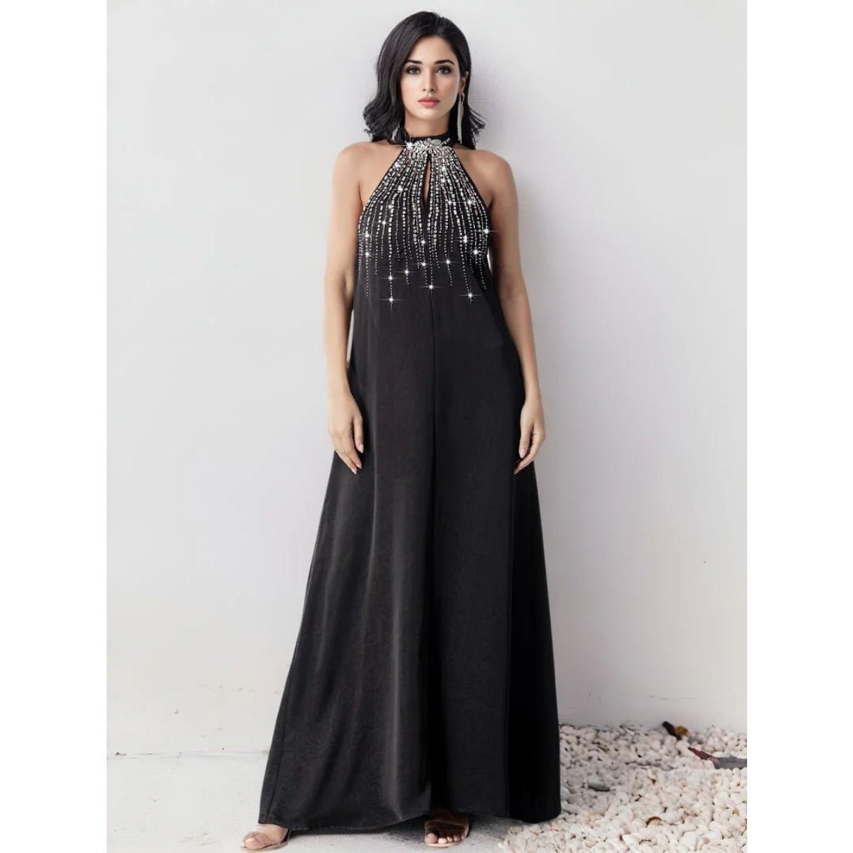 Two - Piece Kaftan Fashion Hand - Stitched Diamond Dress.(MOA150) - Mariam's Collection