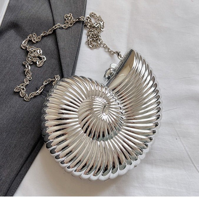 Unique Chic Conch Shell Inspired Clutch Bag (MAC311) - Mariam's Collection
