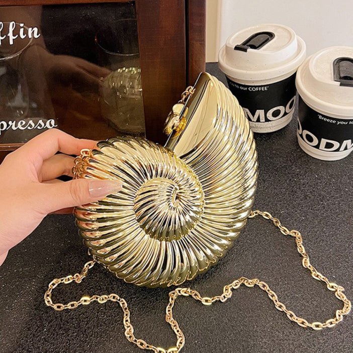 Unique Chic Conch Shell Inspired Clutch Bag (MAC311) - Mariam's Collection